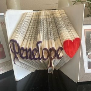 Taking orders for bookfolding it’s the gift for the person that has everything